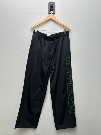 Orthodox Archives Track Pants Black Green Sz. XL