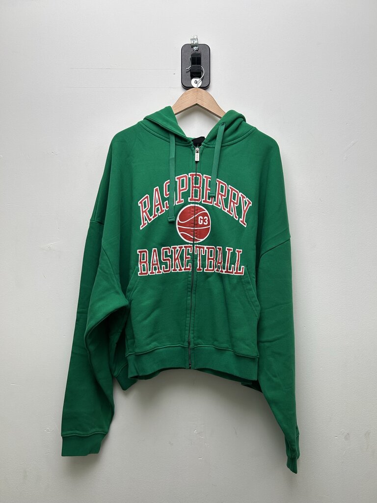 New Gv Gallery Green Red Basketball Fiveways Zip Up Sz.XL