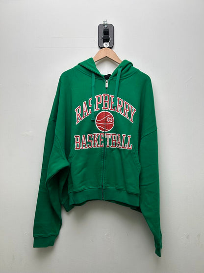New Gv Gallery Green Red Basketball Fiveways Zip Up Sz.XL