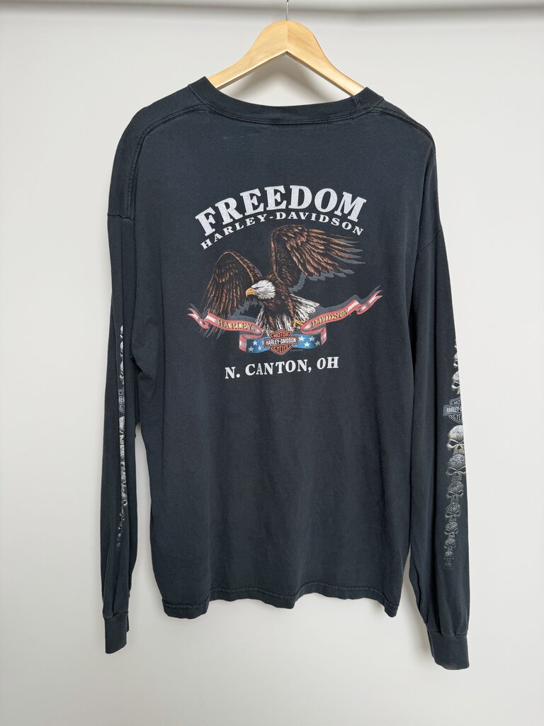 2003 Harley Davidson Freedom N. Canton Ohio Pocket Black L/S size XL