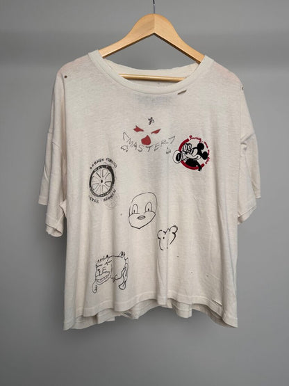 New Paly Signature Master Mickey Cream Tee sz.XL