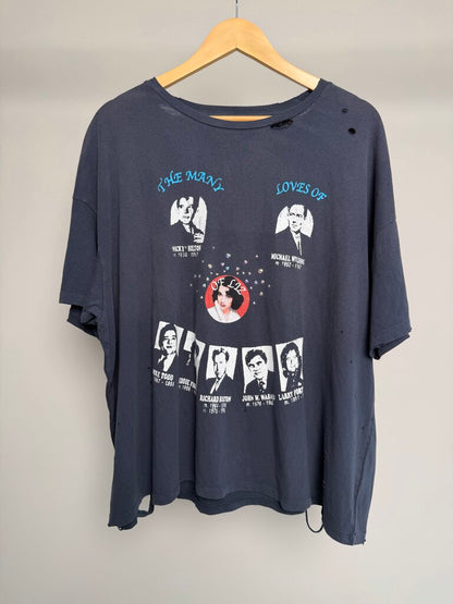New Paly Loves Of Liz Rhinestone Navy Tee sz. XL