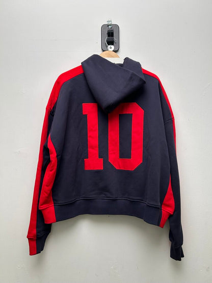 New HMDD Navy Red Soccer Zip Up Sz.Small