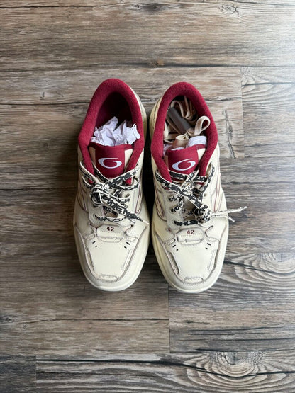 New Balenciaga Hamptons Cream/Maroon Sneaker Sz. 42