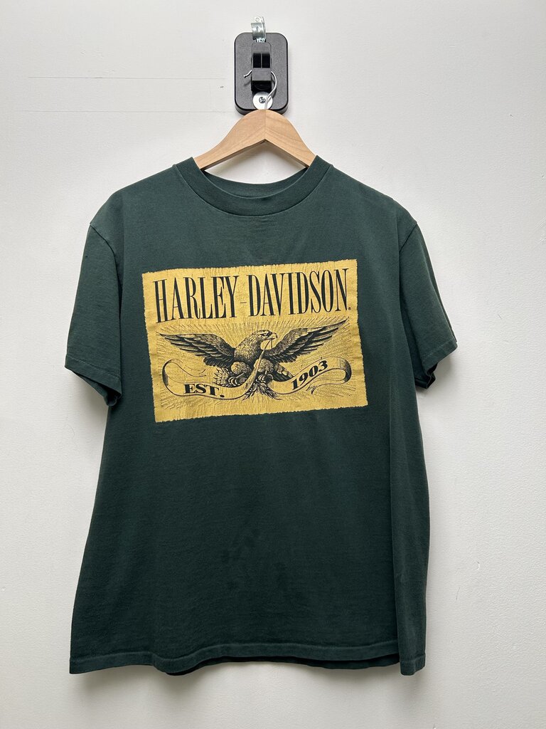 Harley Davidson Classic Green Desert Sport Tee Size Large