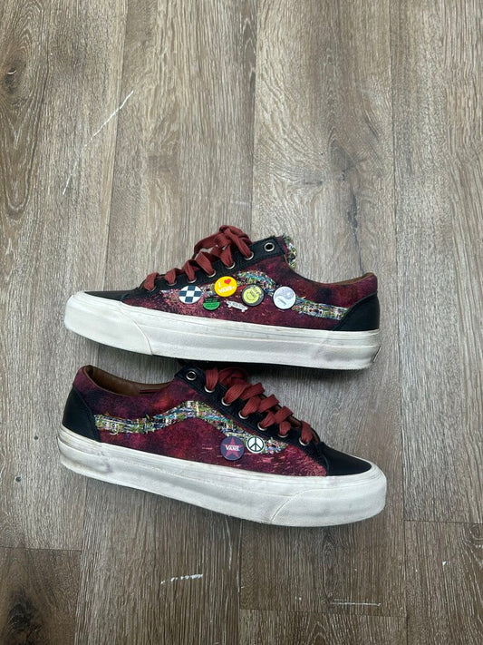 Preowned Vans Souvenir Burgundy Size 10 (No Box)