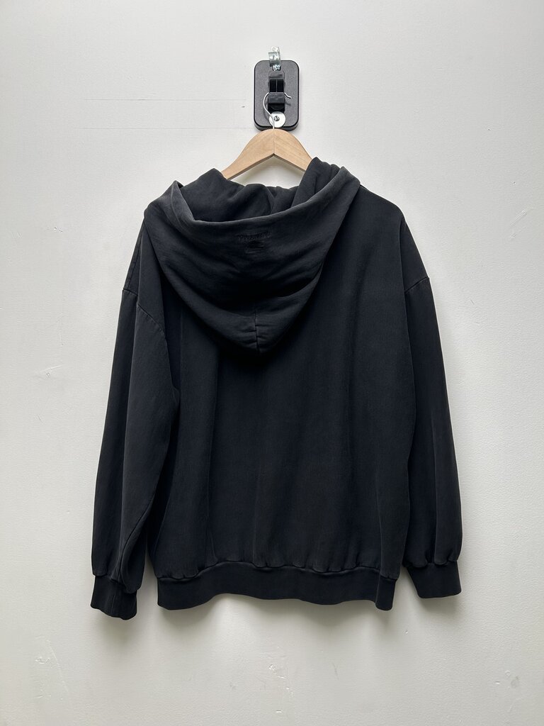 Preowned Balenciaga B Oversized Hood Black Zip Hoodie sz.M