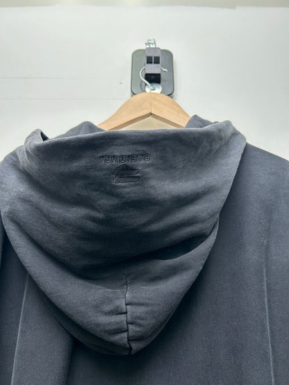 Preowned Balenciaga B Oversized Hood Black Zip Hoodie sz.M
