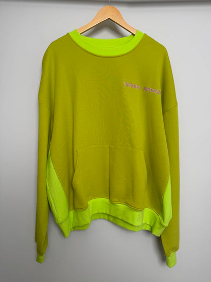 New Hidden Season Lime Crewneck Sz. XL