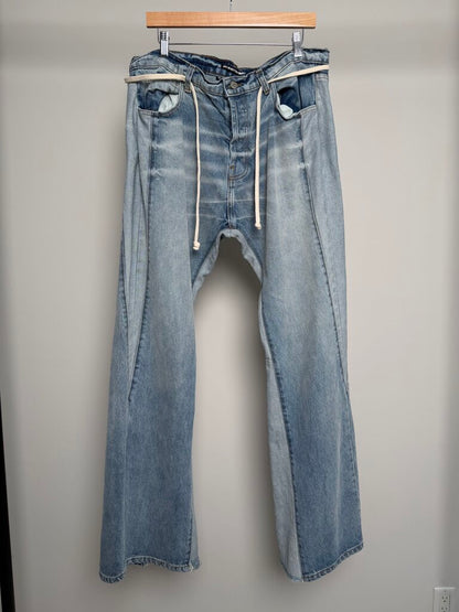 Pre-Owned Rivington Paneled Denim Sz. 36