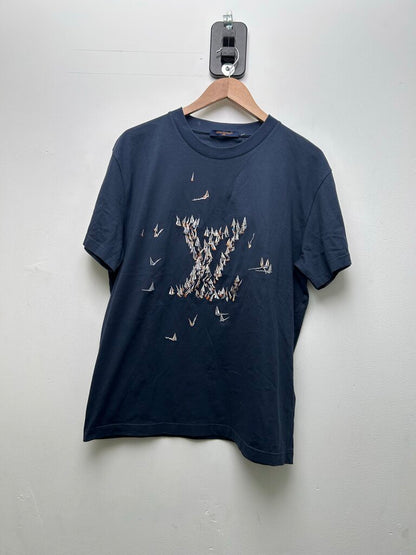 Preowned Louis Vuitton Navy Sailing Tee Size Medium