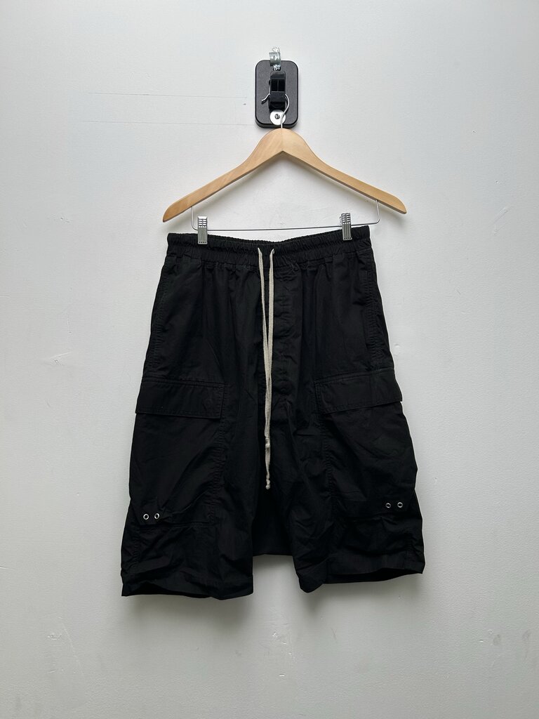 Preowned Rick Owens BlackCargo Shorts Size 40