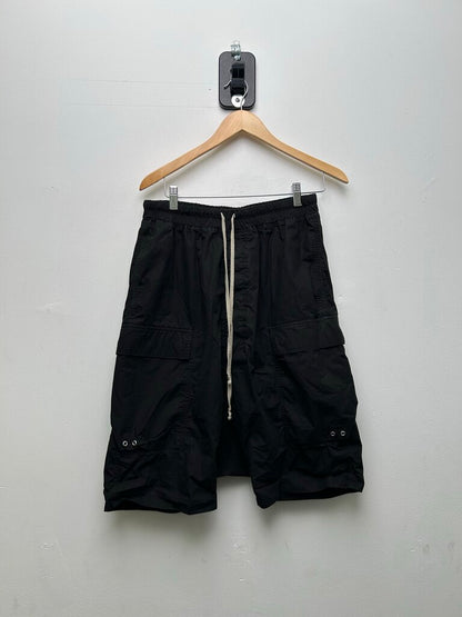 Preowned Rick Owens BlackCargo Shorts Size 40
