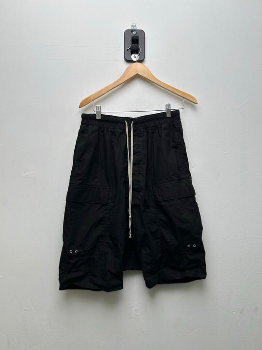 Preowned Rick Owens BlackCargo Shorts Size 40