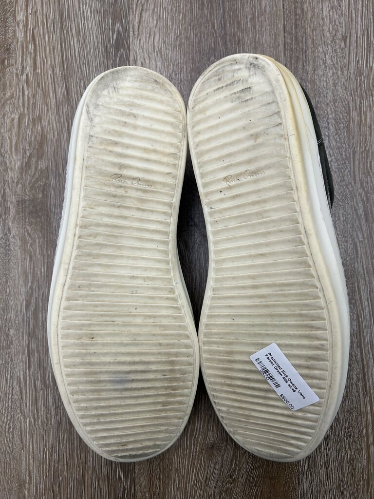 Preowned Rick Owens Vans Forest Green Milk sz.46