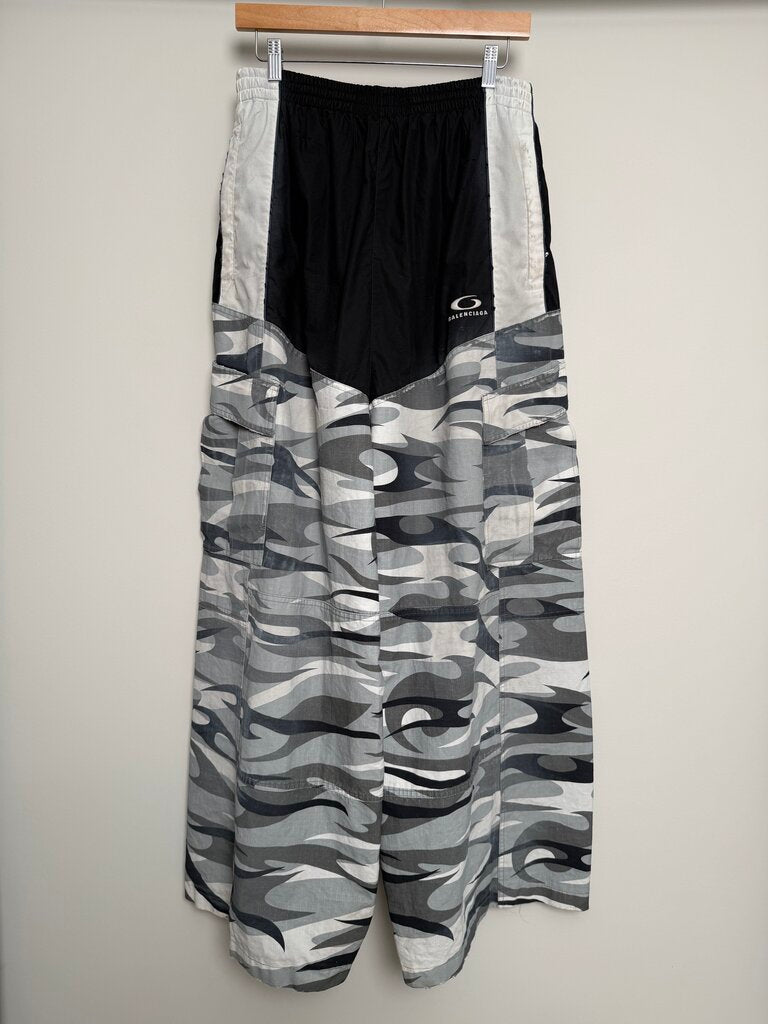 Preowned Balenciaga Cutup Camo Cargos Sz L