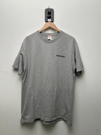 New Supreme Grey Pink Fuck Money Tee sz.L
