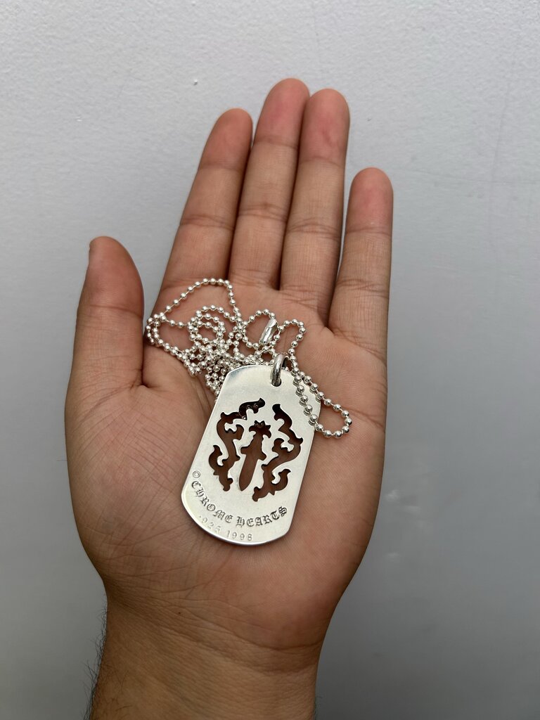 New Chrome Hearts Cross Dog Tag