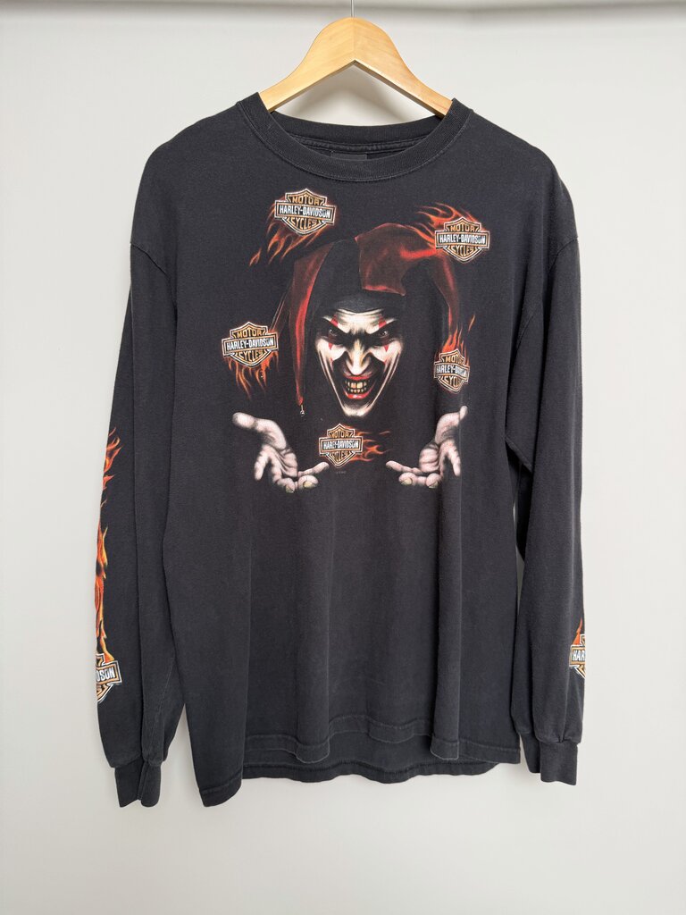 Pre-Owned Harley Davidson Clown Longsleeve Sz. L