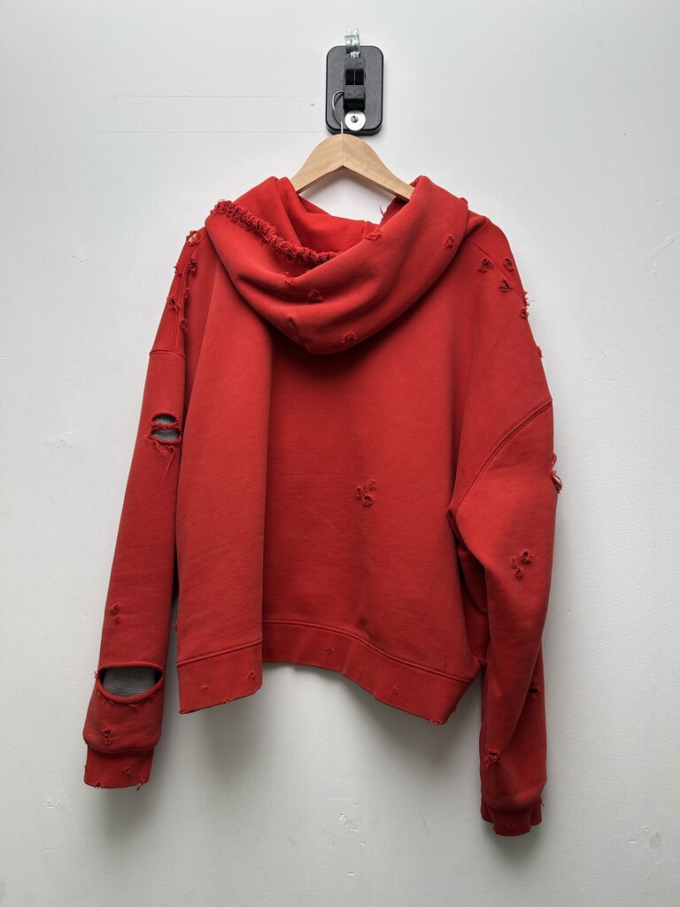 Preowned Gv Gallery Red Dumpster Hoodie Size Large