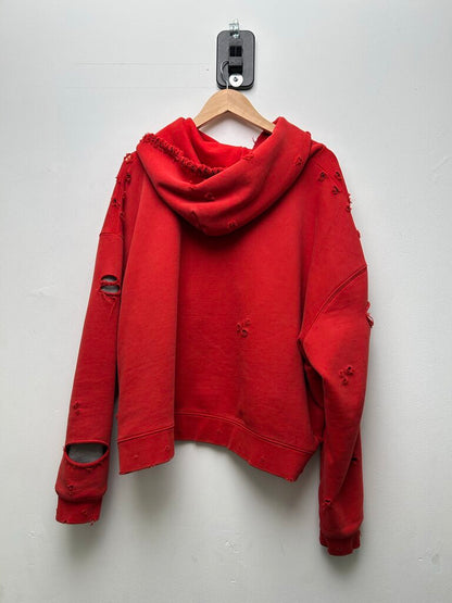 Preowned Gv Gallery Red Dumpster Hoodie Size Large