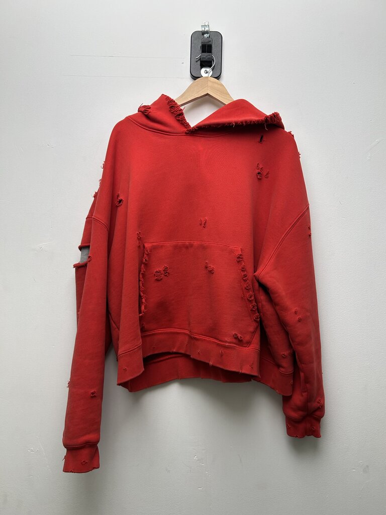 Preowned Gv Gallery Red Dumpster Hoodie Size Large
