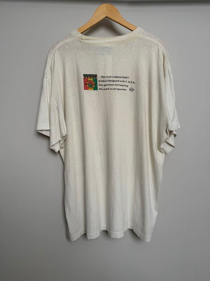 90s Positive People Unite 2 Fight White Tee size XL