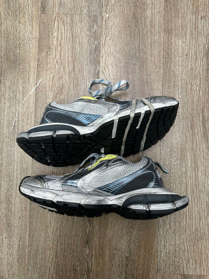 Preowned Balenciaga 3xl Grey/Blue/Yellow Size 43