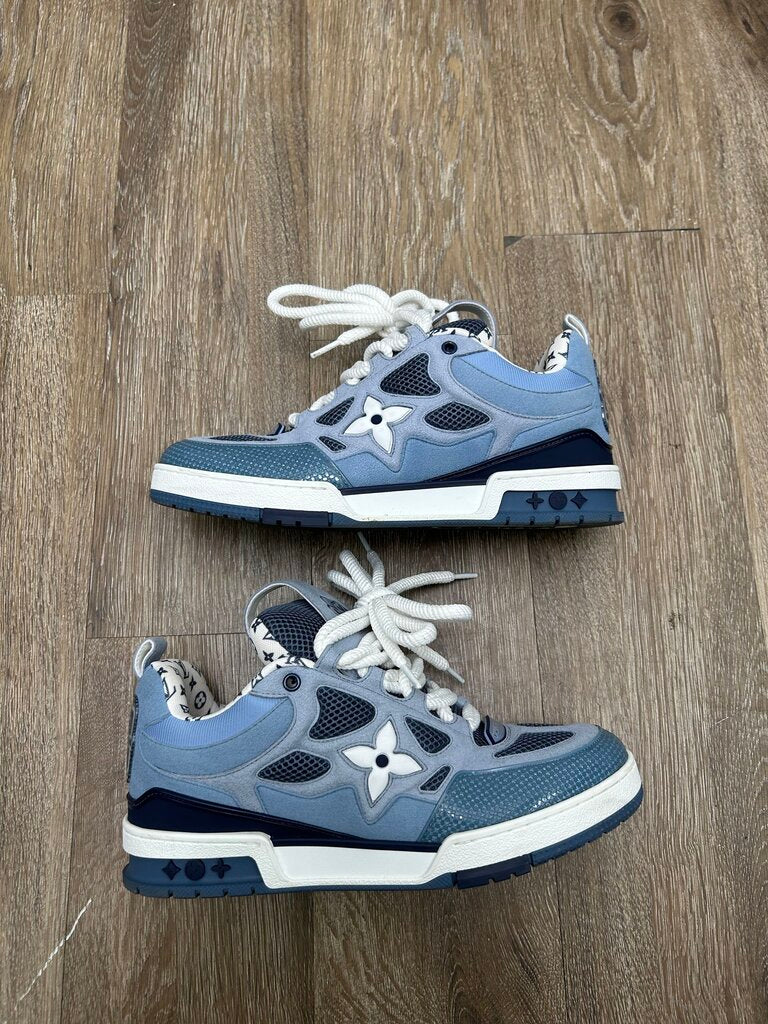 New Louis Vuitton Suede Blue White Monogram Skate sz.8LV(10M)