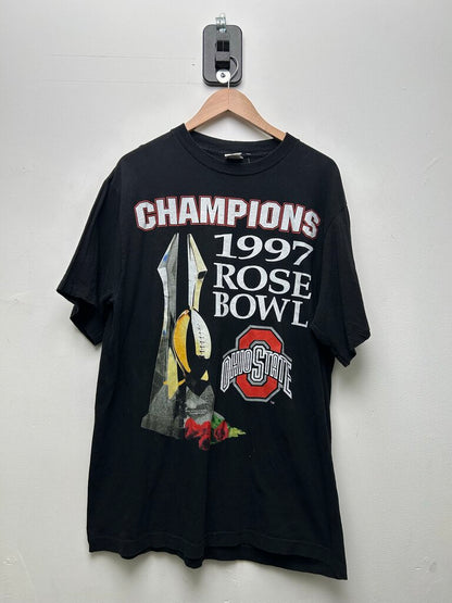 1997 Rose Bowl Ohio State Champions Black Tee sz.XL