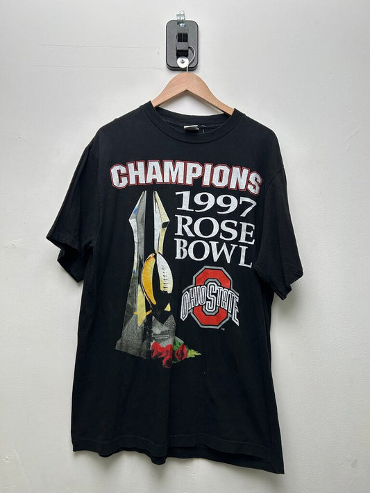 1997 Rose Bowl Ohio State Champions Black Tee sz.XL
