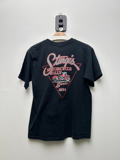 1992 Broken Spoke Saloon Red Motorcycle Black Tee sz.M