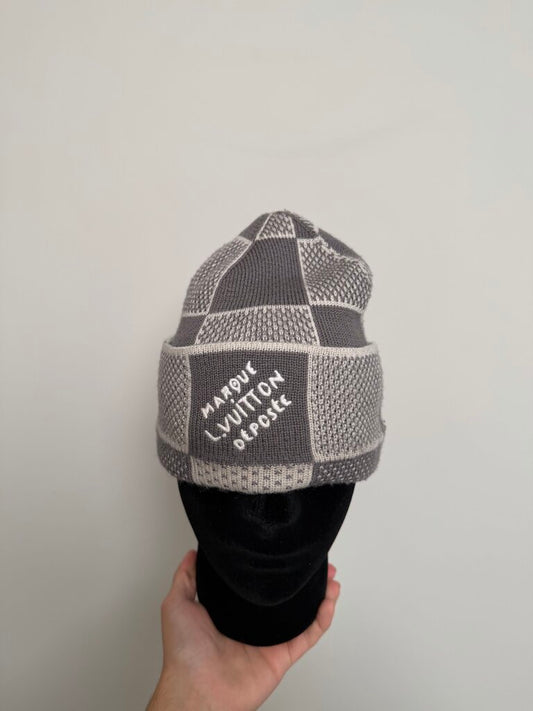 Prewoned Louis Vuitton Damier Grey Beanie