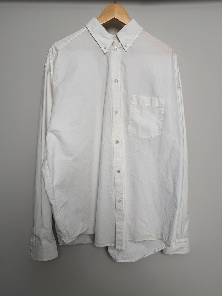 Pre-Owned Balenciaga White Button Up Sz.