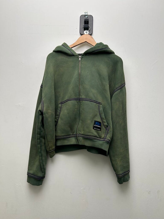 Preowned Gv Gallery green Skunk Hoodie Size Medium