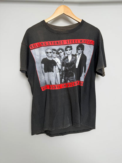 90's Rolling Stones Steelwheels Tee Sz. L