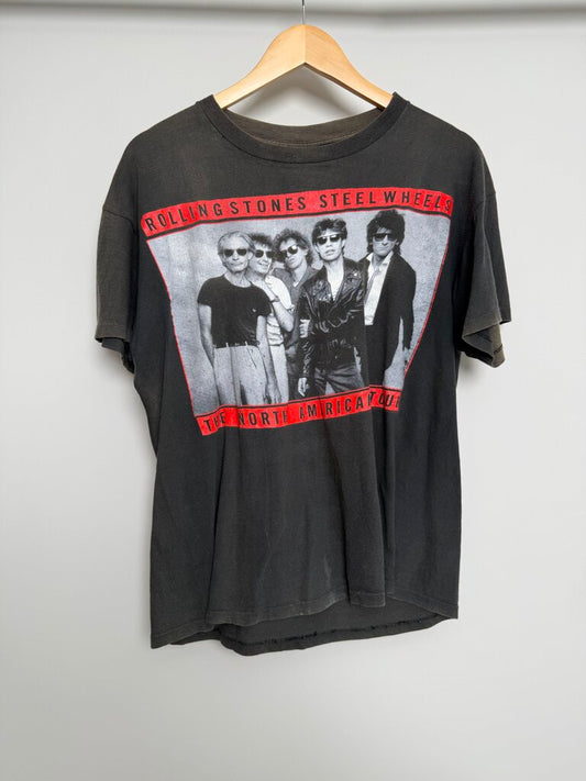 90's Rolling Stones Steelwheels Tee Sz. L