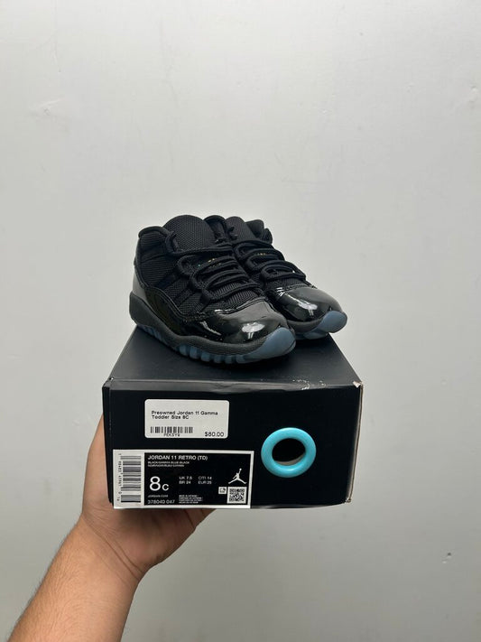 Preowned Jordan 11 Gamma Toddler Size 8C