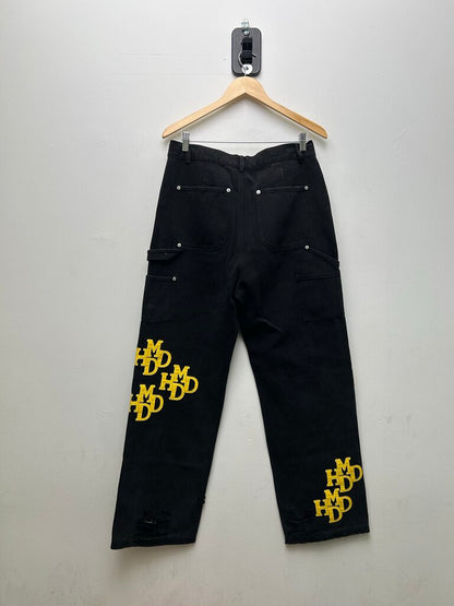 Preowned HMDD Double Knee Yellow Patch Sz M