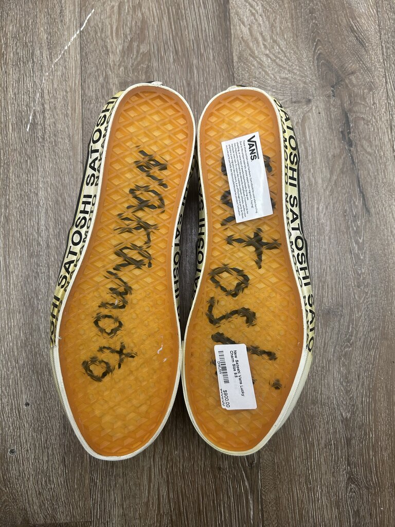 New Satoshi Vans Lucky Charm Size 9.5