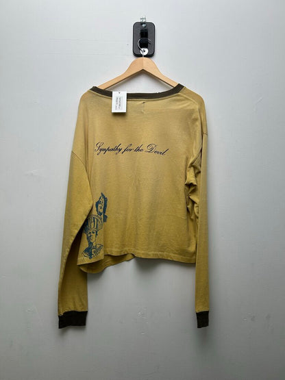 Preowned Paly Beggars Yellow Ringer L/S Size Small
