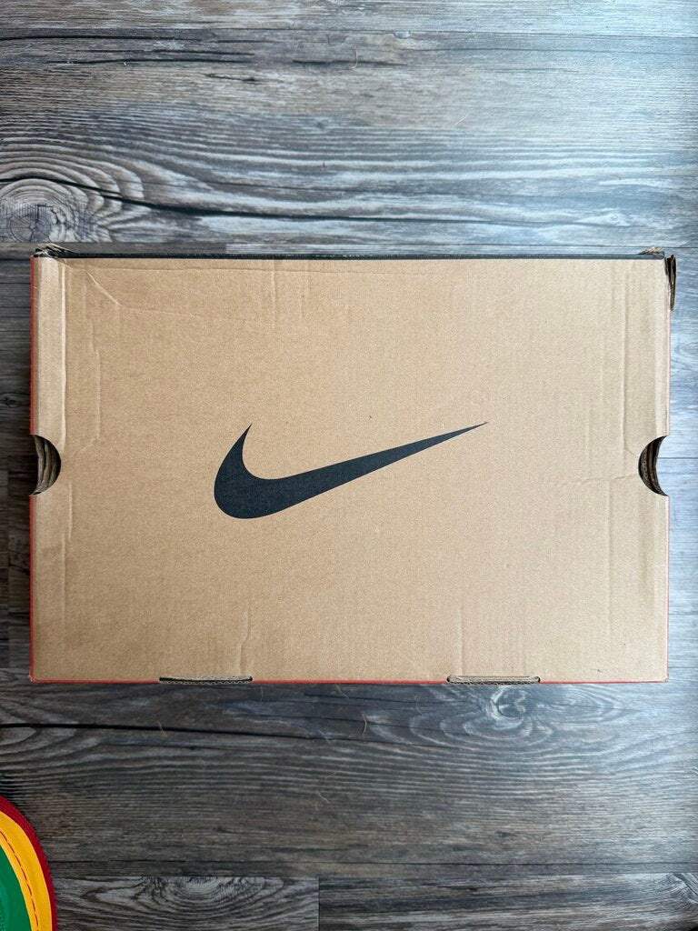 Preowned Nike AF1 Yachty Patent Green Yellow Red size 10