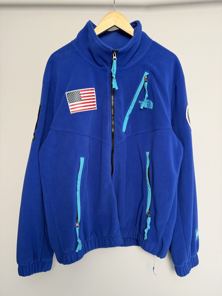 Pre-Owned Navy Supreme x The North Face Fleece Sz. XL