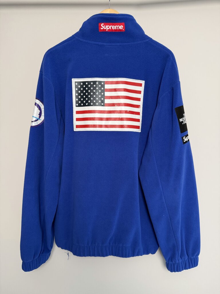 Pre-Owned Navy Supreme x The North Face Fleece Sz. XL