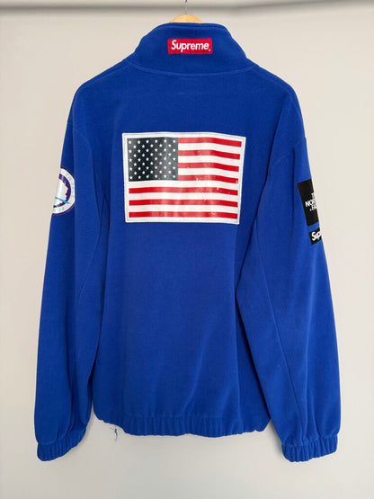 Pre-Owned Navy Supreme x The North Face Fleece Sz. XL