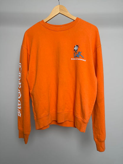Pre-Owned Orange Chrome Hearts x Matty Boy Crewneck Sz. M