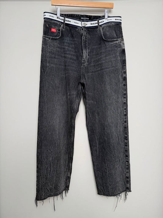 Pre-Owned Balenciaga Belt Denim Sz. L