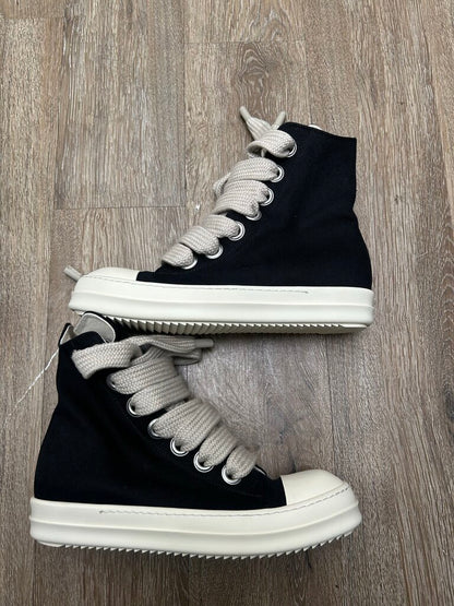 Preowned Rick Owens DRKSHDW Ramone High Jumbo Lace Black sz.43