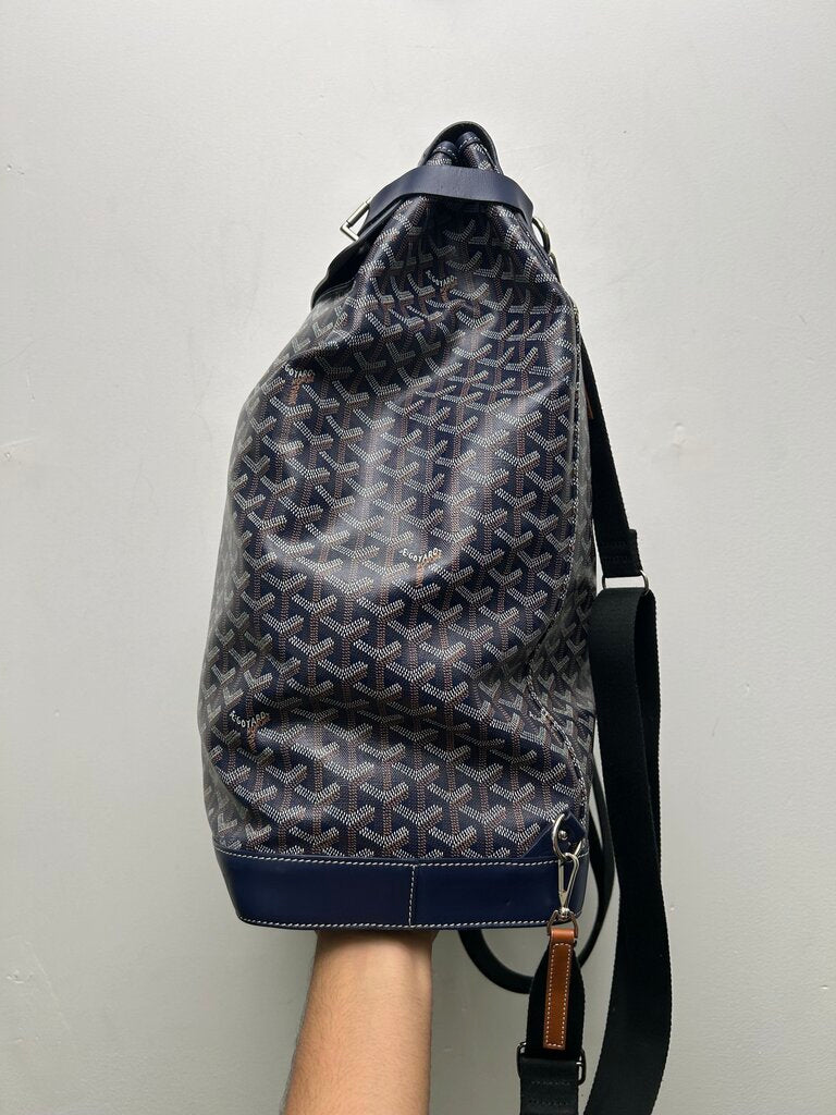 Goyard Steamer Bookbag Blue Navy