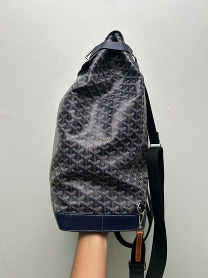 Goyard Steamer Bookbag Blue Navy